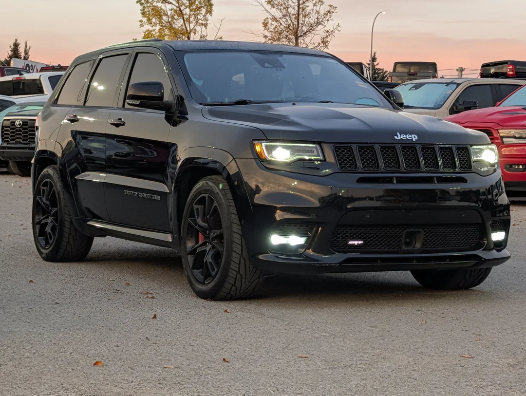 Used 2017 Black Jeep SRT - - Adaptive Cruise - Blind Spot - 20 Wheels & More! image 2
