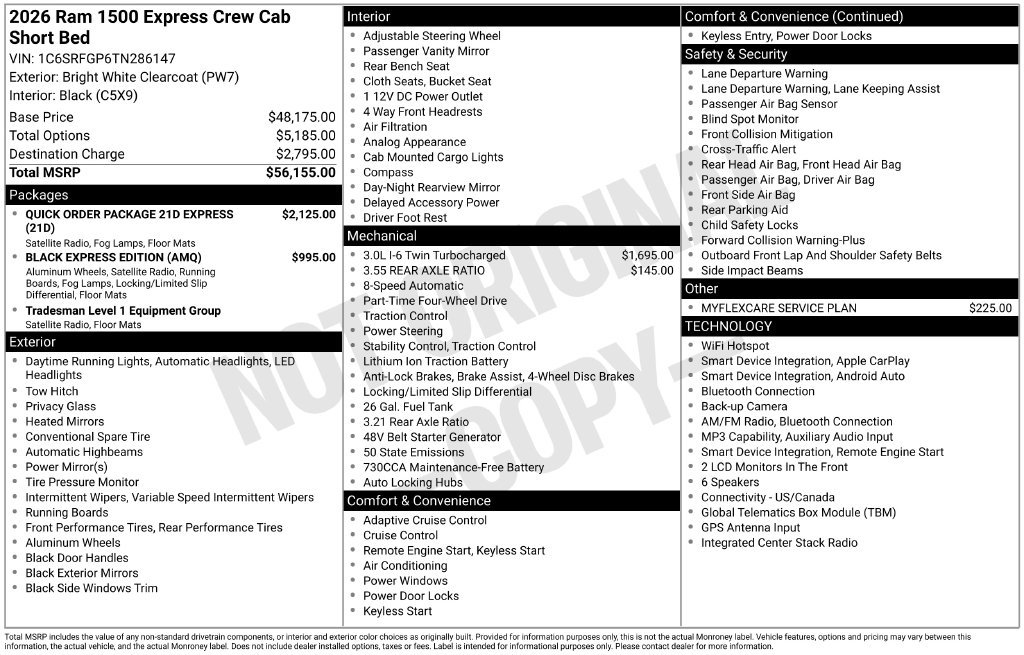 New 2026 Bright White Clear-Coat Exterior Paint RAM Express image 27