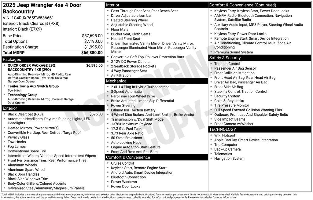 Certified Used 2025 Black Jeep Sahara 4xe image 8