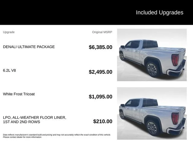 Used 2021 WHITE FROST TRICOAT GMC Denali image 5