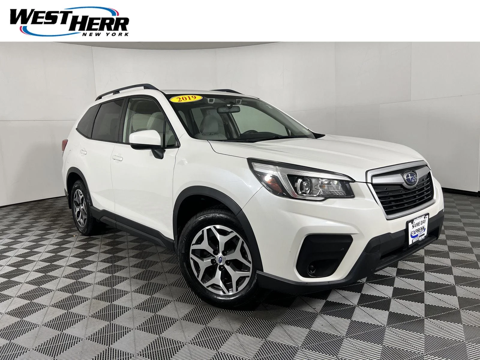 Used 2019 Crystal White Pearl Subaru Premium image 1