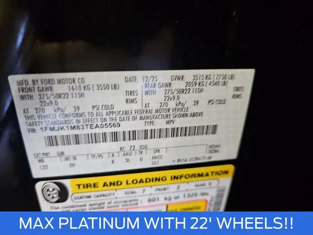 Used 2026 Black Ford Platinum image 35