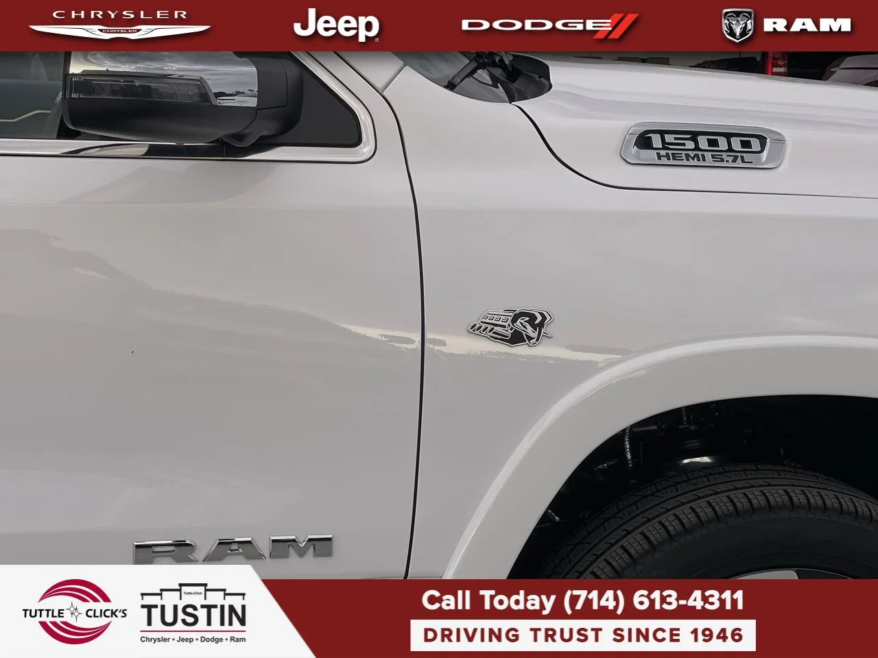 New 2027 Bright White Clear-Coat Exterior Paint RAM Longhorn image 14