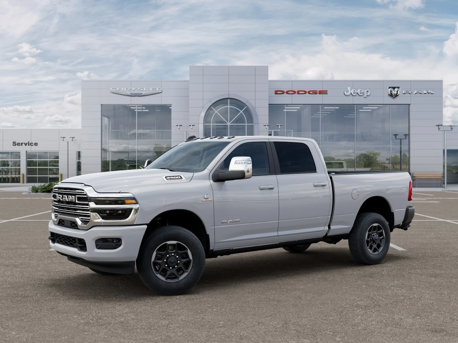 New 2026 Bright White Clear-Coat Exterior Paint RAM Laramie image 29