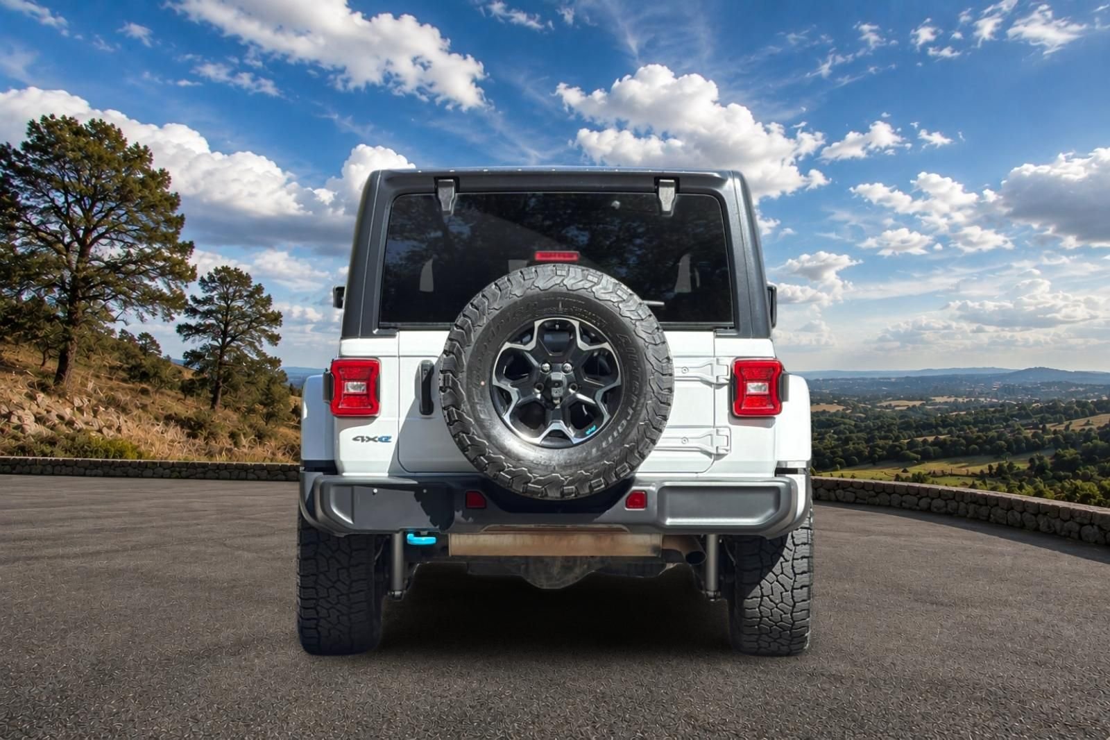 Used 2022 Bright White Clearcoat Jeep Unlimited Rubicon 4xe image 6