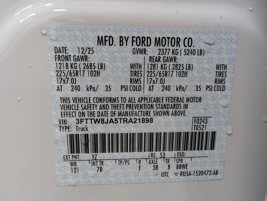 New 2026 Oxford White Ford XLT image 9