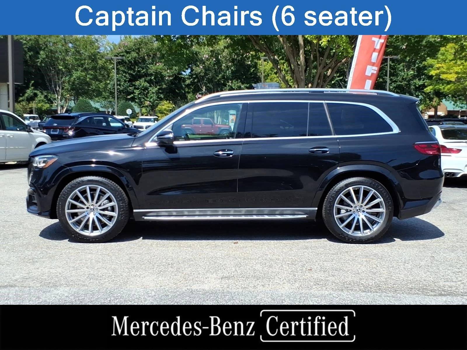 Certified Used 2025 Black Mercedes-Benz GLS 580 image 3