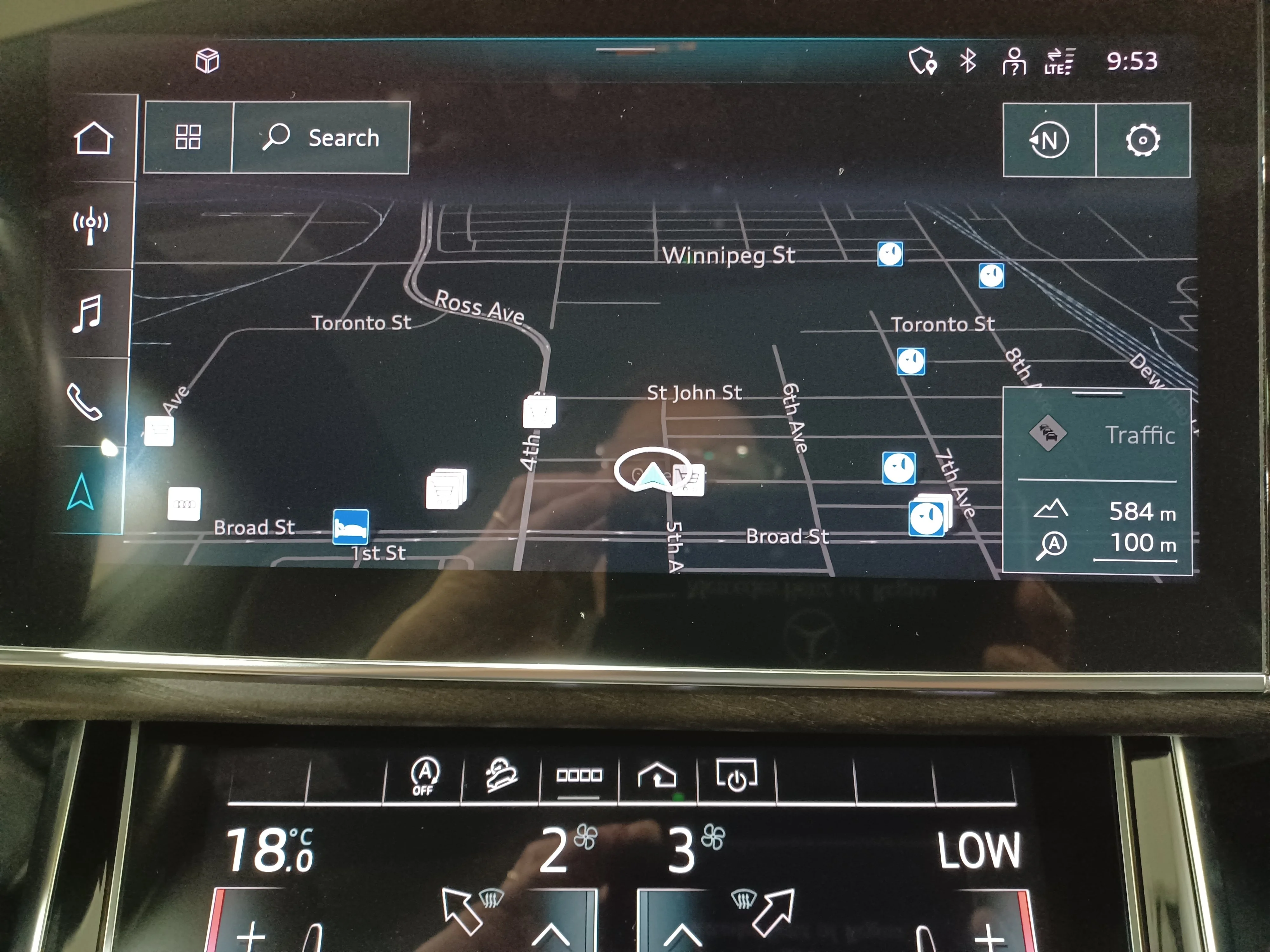 Certified Used 2022 Daytona Gray Pearl Effect Audi Progressiv 55 TFSI AWD*7 Pass | Adaptive Cruise | Nav | 360 Cam | Cooled Leather | Pano Roof image 17