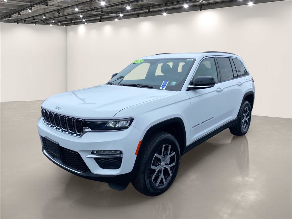 Used 2025 Bright White Clearcoat Jeep Limited image 3