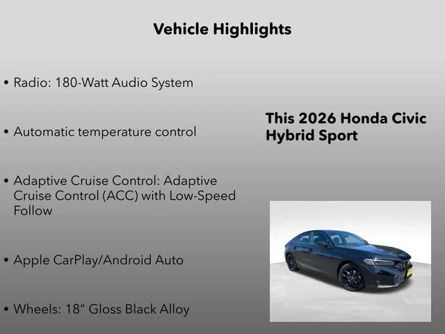 New 2026 Crystal Black Pearl Honda Sport image 5