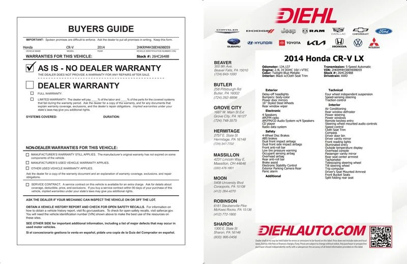 Used 2014  Honda LX image 34