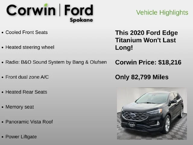 Used 2020 Agate Black Ford Titanium image 6