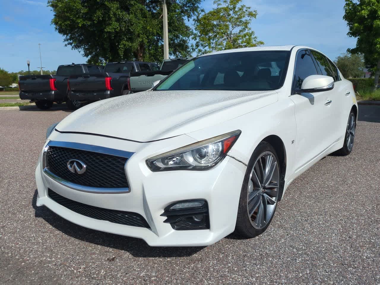 Used 2014 INFINITI Q50 Base with VIN JN1BV7AP3EM689940 for sale in Wesley Chapel, FL
