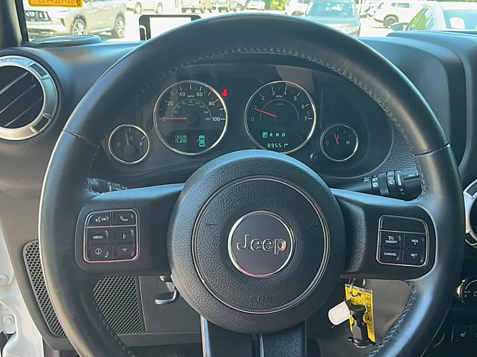 Used 2016 Bright White Clearcoat Jeep Sahara image 8