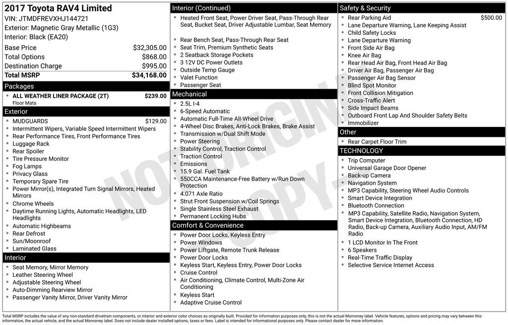 Used 2017 Gray Toyota Limited image 7
