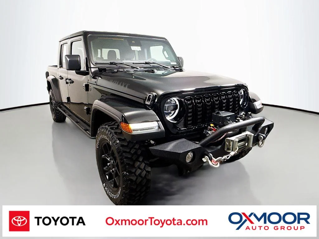 Used 2024 Black Clearcoat Jeep Willys image 1