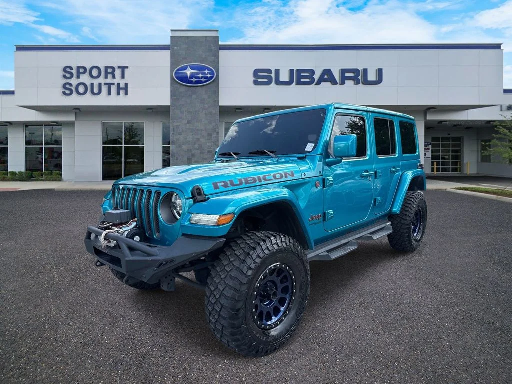 Used 2020 Teal Jeep Unlimited Rubicon image 8