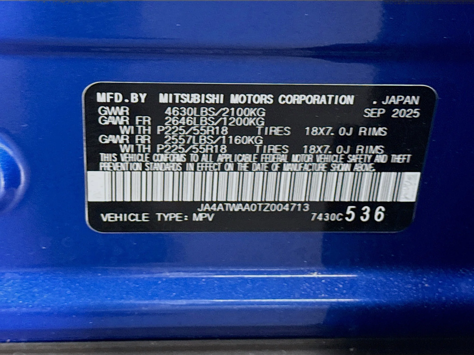 Used 2026 Lightning Blue Metallic Mitsubishi Black Edition image 36