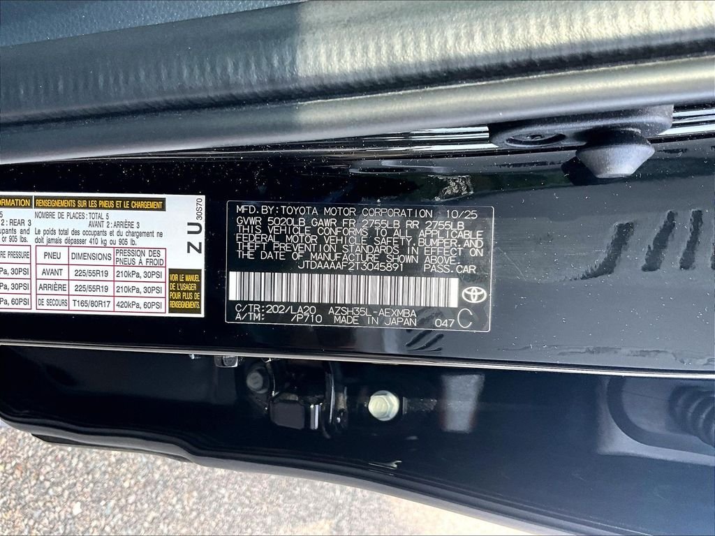 Used 2026 Black Toyota XLE image 9