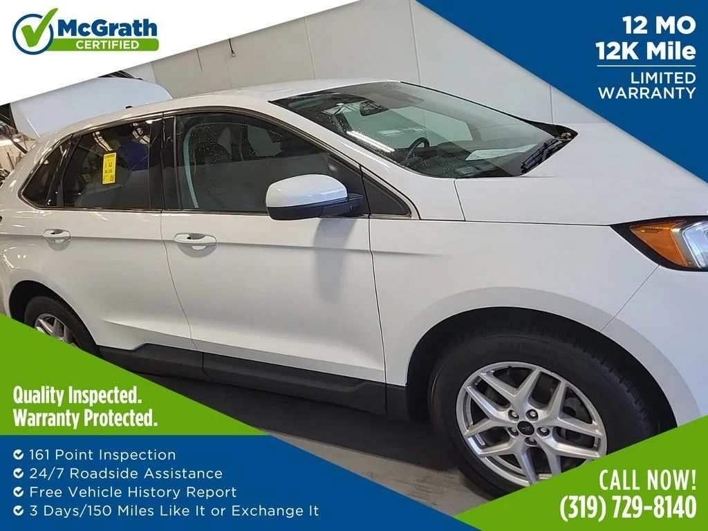 Certified Used 2023 White Ford SEL image 1