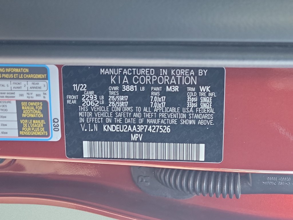 Used 2023 Orange Kia S image 24
