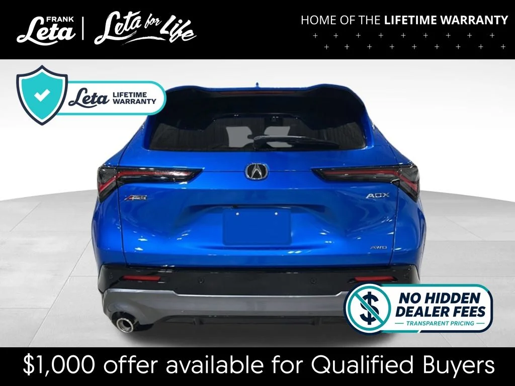 New 2026 Dbl Apex Blue Pearl Ii Acura A-Spec Advance Package image 4