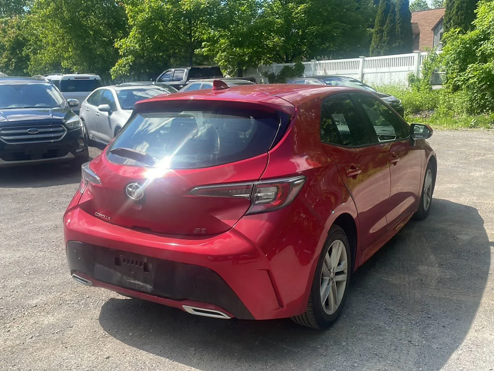 Certified Used 2021 Supersonic Red Toyota SE image 9