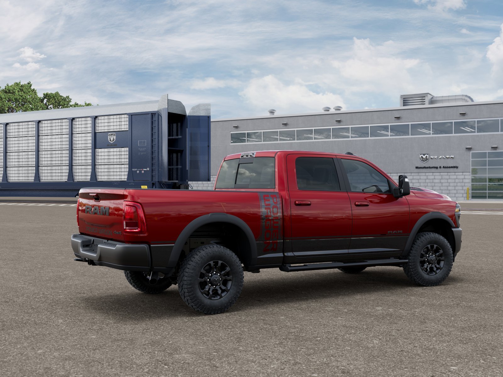 New 2026 Molten Red Pearl-Coat Exterior Paint RAM POWER WAGON image 2