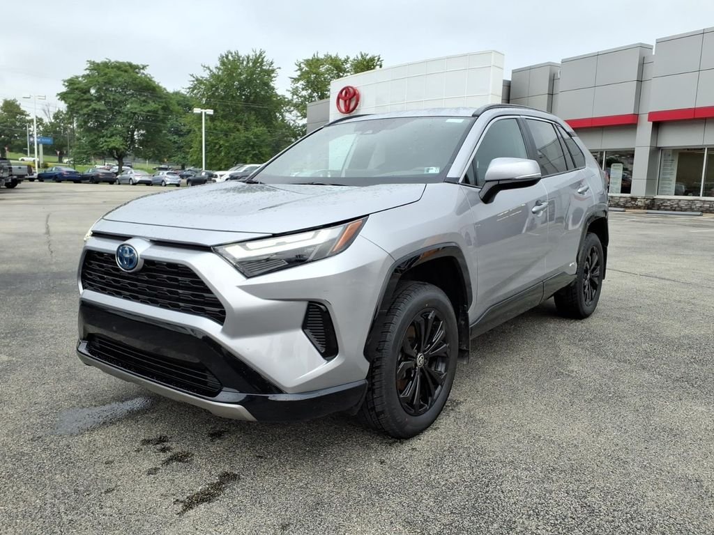 Used 2022 Silver Sky Metallic Toyota Hybrid SE image 8