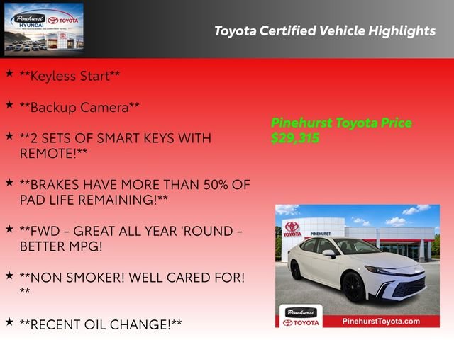 Used 2025 White Toyota SE image 36
