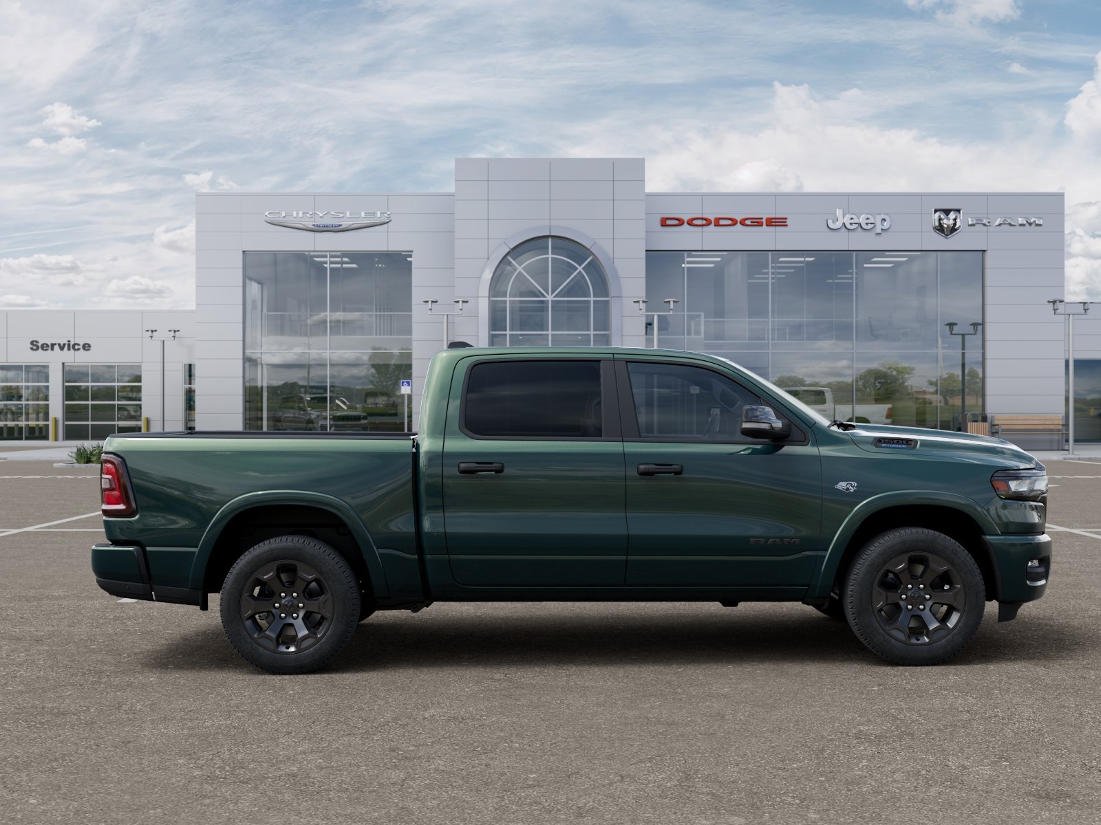 New 2026 Serrano-Green Metallic Exterior Paint RAM Big Horn/Lone Star image 48