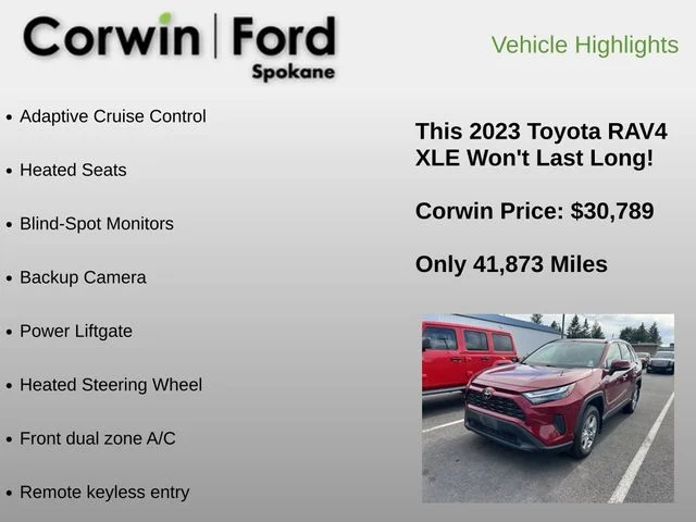 Used 2023 Ruby Flare Pearl Toyota XLE image 6