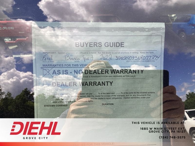 Used 2022 White Ford Badlands image 12