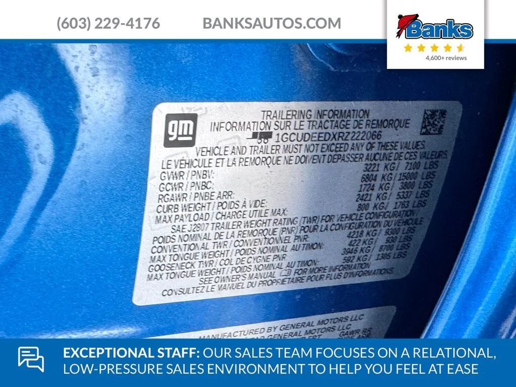 Certified Used 2024 Glacier Blue Metallic Chevrolet RST image 10