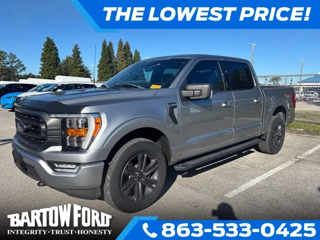 Certified Used 2023 Silver Ford XLT image 1