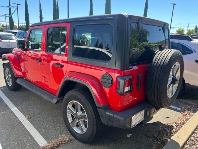 Used 2021 Red Jeep Unlimited Sahara image 7