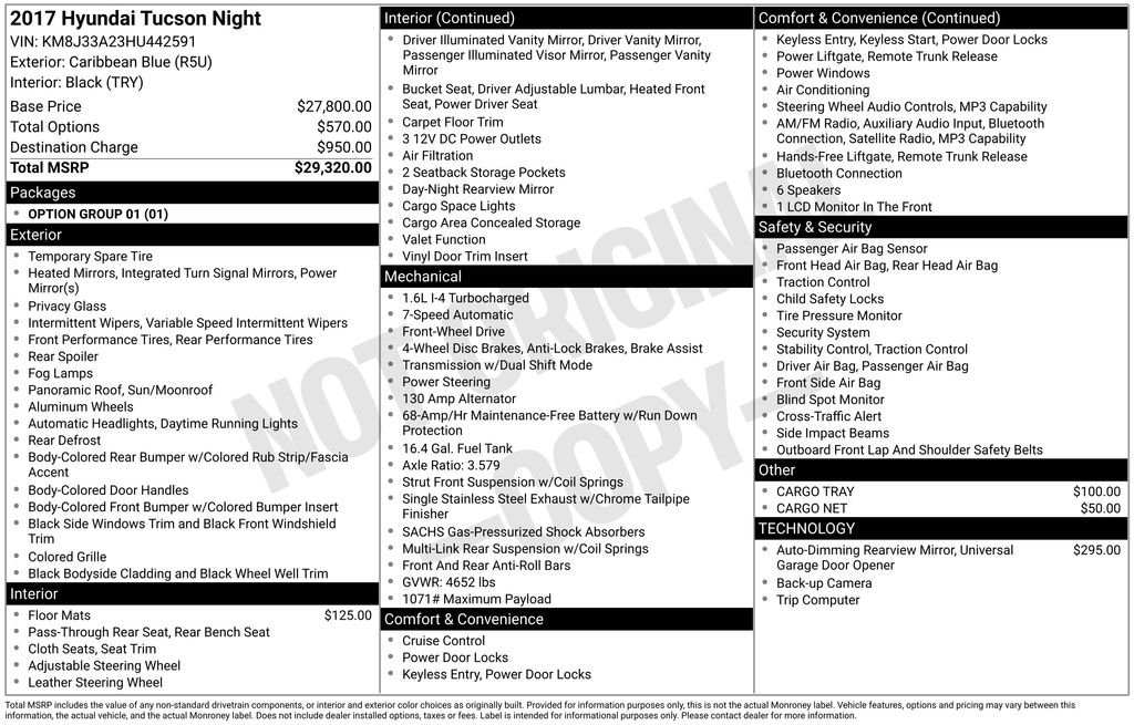 Used 2017 Blue Hyundai Night image 3