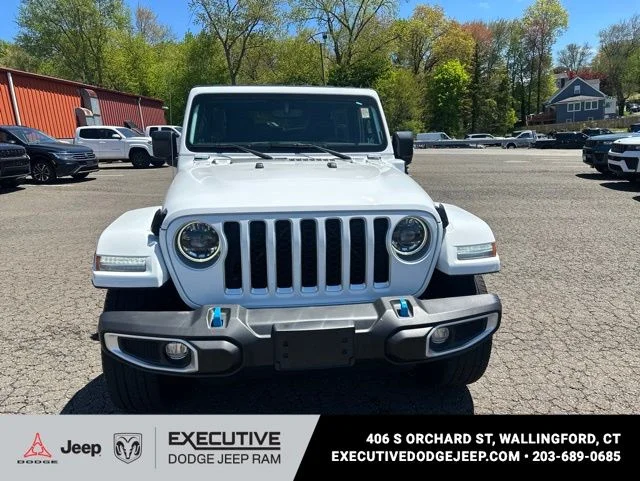 Used 2023 White Jeep Sahara 4xe image 5