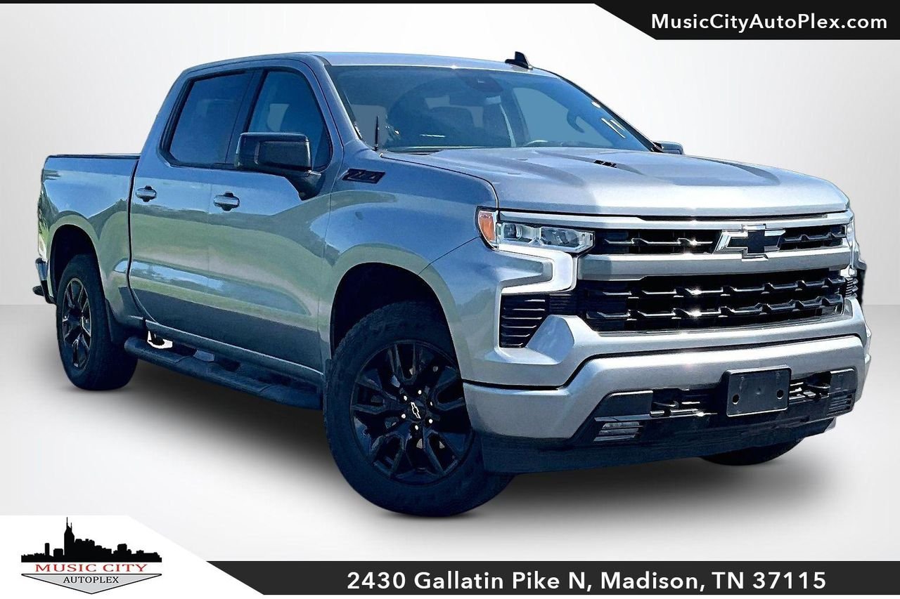 Used 2024 Sterling Gray Metallic Chevrolet 4WD Crew Cab Short Bed RST image 1