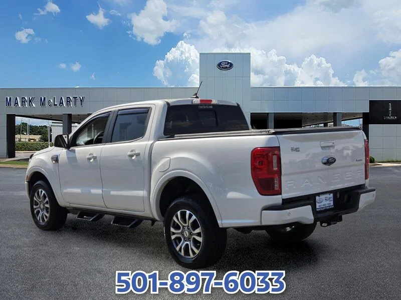 Used 2020 White Platinum Clearcoat Metal FORD LARIAT 2WD SUPERCREW 5
