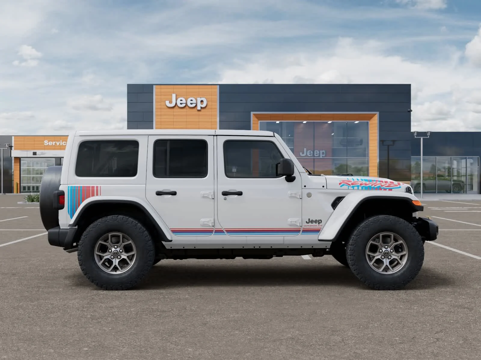 New 2026 Bright White Clearcoat Jeep Rewind image 21