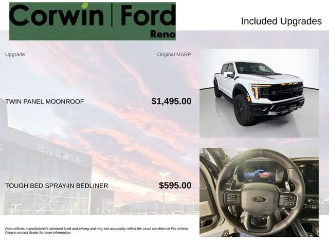 Used 2024 Oxford White Ford Raptor image 3