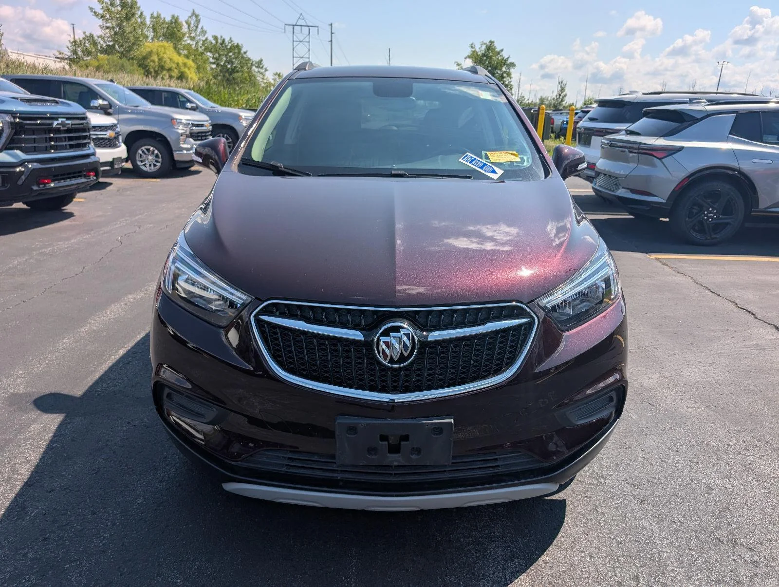 Used 2018 Black Cherry Metallic Buick Preferred image 2