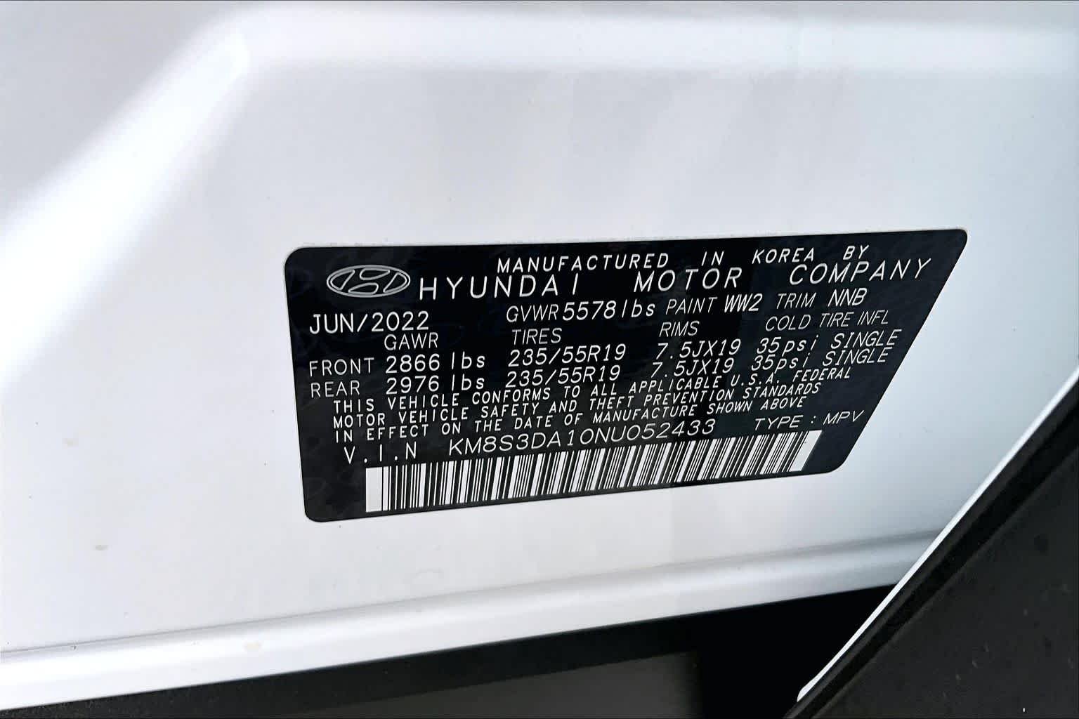 Used 2022 Quartz White Hyundai SEL Premium image 35