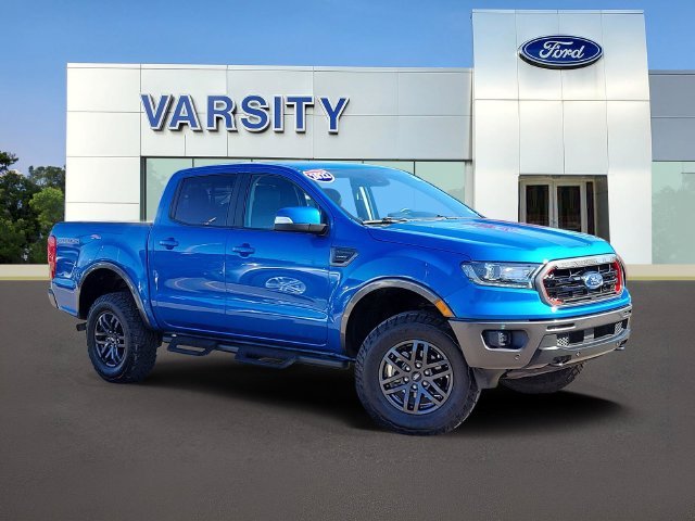 Certified Used 2022 Blue Metallic Ford Lariat image 1
