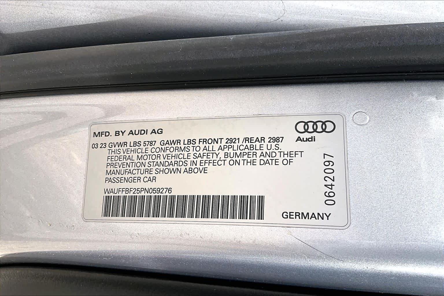 Used 2023 Florett Silver Metallic Audi Prestige image 34
