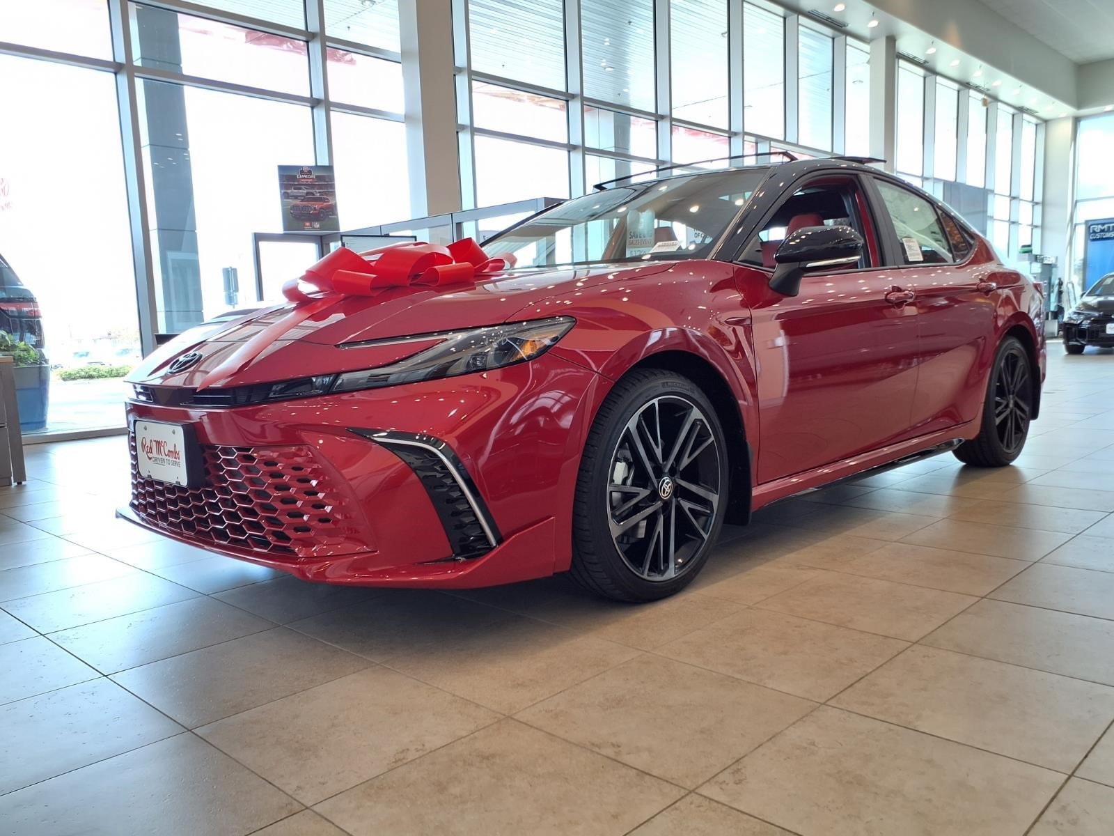 New 2026 Supersonic Red with Midnight Black Metallic roof Toyota XSE image 1