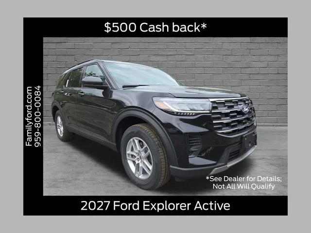 New 2027 Agate Black Metallic Ford Active image 1