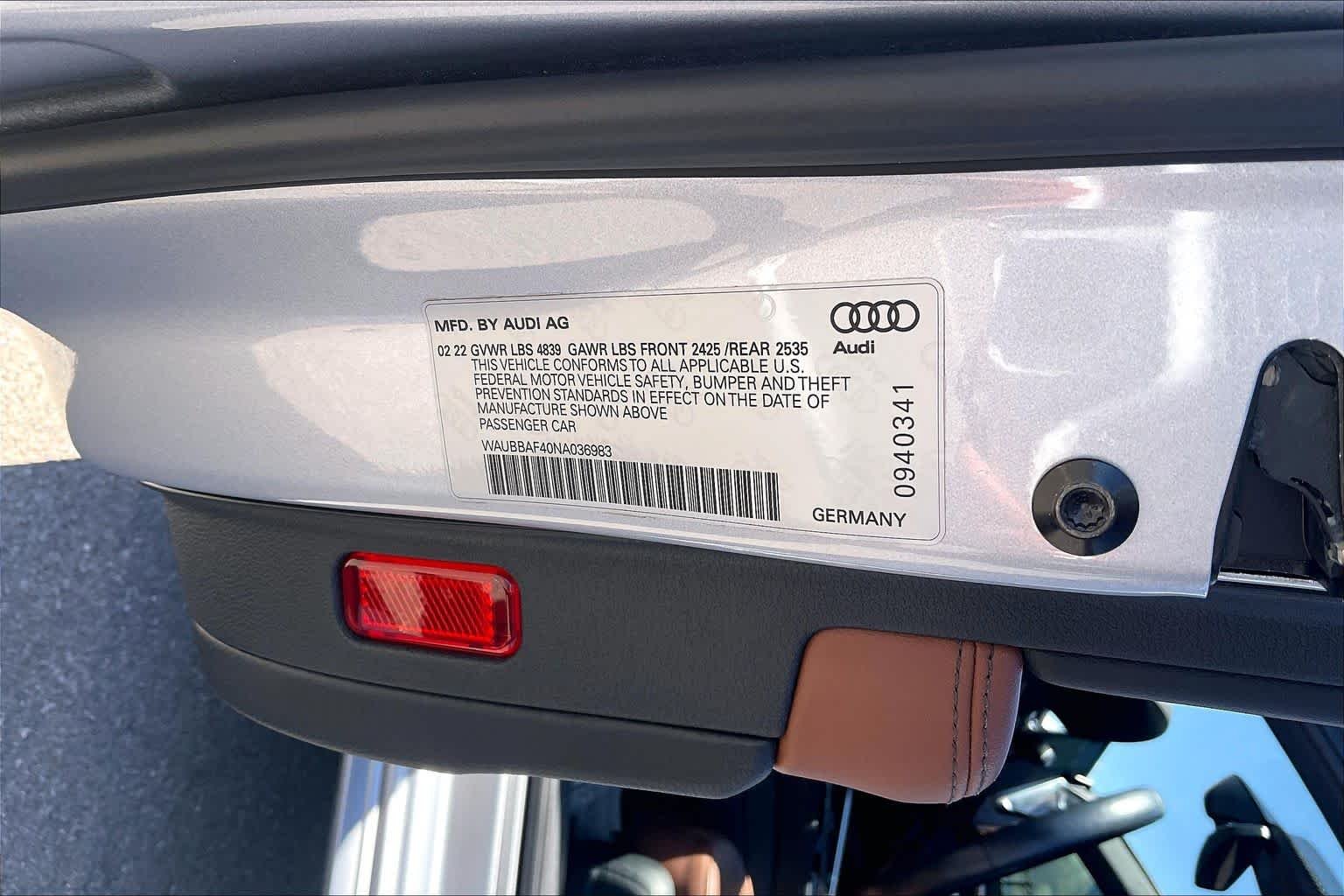 Used 2022 SILVER Audi Premium Plus image 31