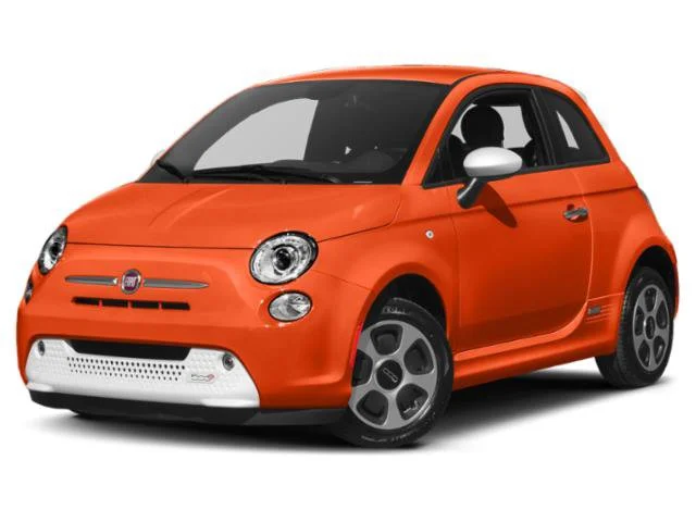 Used 2015 Electric Orange Tri-Coat Pearlcoat FIAT Battery Electric image 1